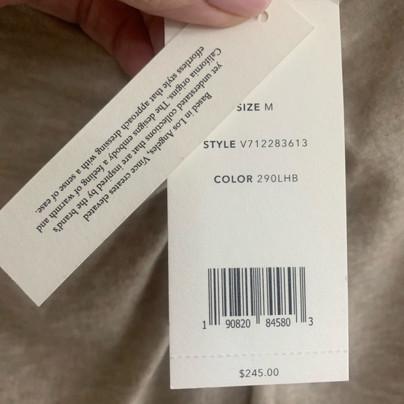 Vince set.  Simple elegance.  Faux knot wrap skirt-midi with matching shell. - Picture 12 of 12